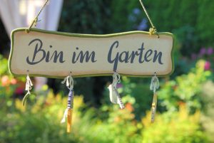 Bin im Garten